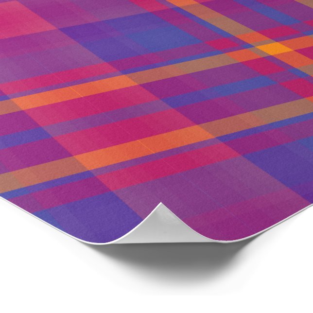 Gorgeous Scottish Tartan Poster (Corner)