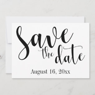 Gorgeous Script Typography, Simple "Save the Date" Save The Date