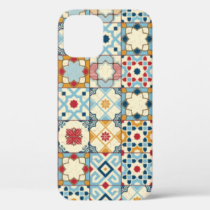 Gorgeous seamless pattern white colourful Moroccan iPhone 12 Case