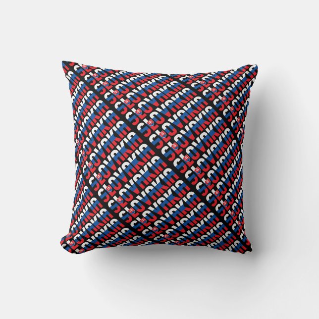Gorgeous Slovakia National Flag Cushion (Front)