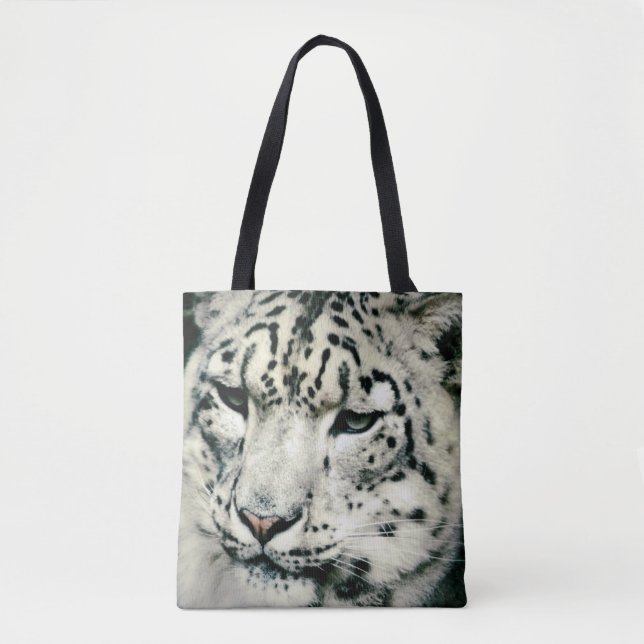 Gorgeous Snow Leopard Tote Bag (Front)