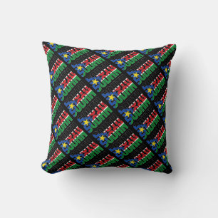 Gorgeous South Sudan National Flag Cushion