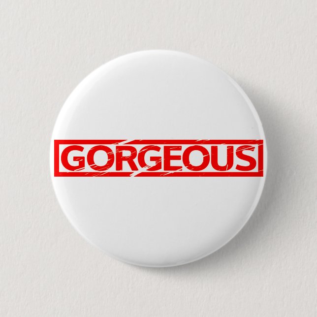 Gorgeous Stamp 6 Cm Round Badge (Front)