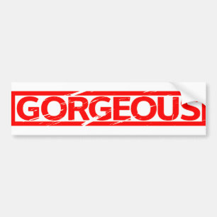 Gorgeous Stamp Bumper Sticker
