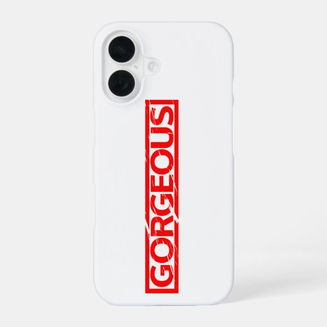 Gorgeous Stamp iPhone 16 Case (Back)