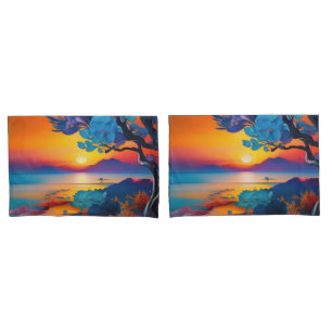 Gorgeous Sunrise over pond  Pillowcase