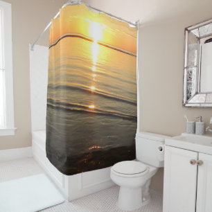 Gorgeous Sunset Over Cape Cod Harbour Shower Curtain