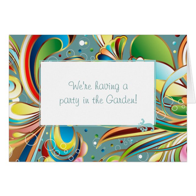 Gorgeous Swirling Flowers (Front Horizontal)