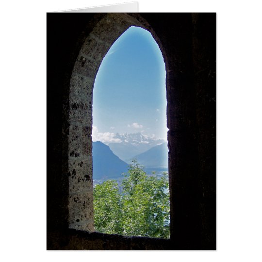 gorgeous Swiss mountain view Card