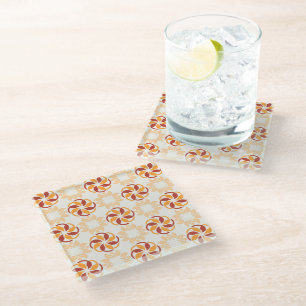 Gorgeous Symmetric Flowers Coaster