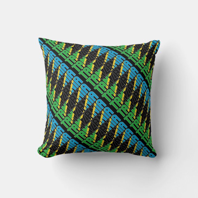 Gorgeous Tanzania National Flag Cushion (Front)