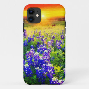 gorgeous Texas bluebonnets iPhone 11 Case