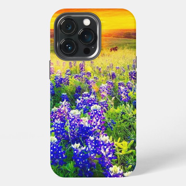 Gorgeous Texas bluebonnets  iPhone Case (Back)