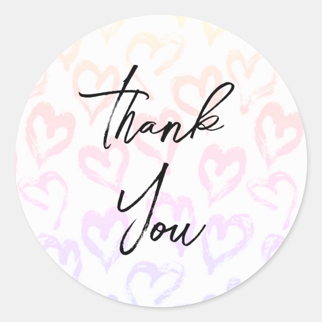 Gorgeous thank you stickers (Front)