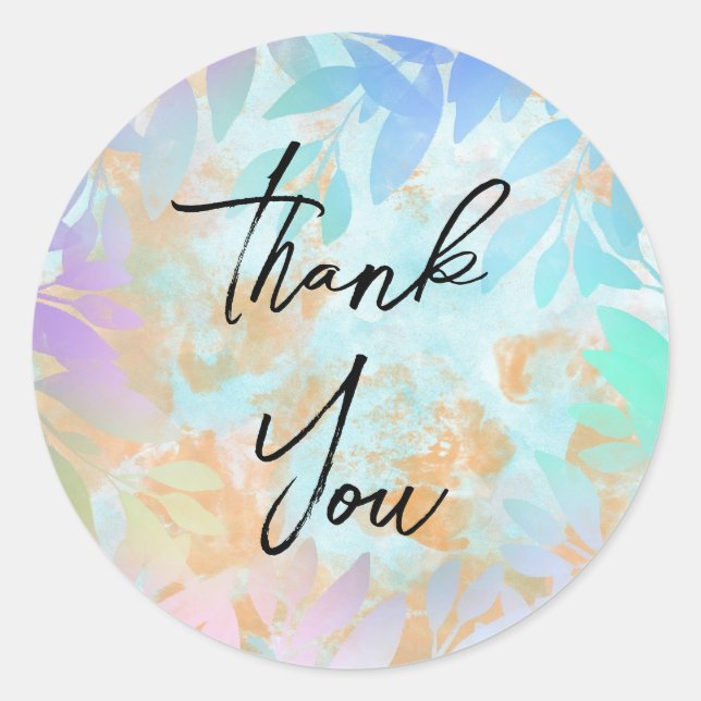 Gorgeous thank you stickers (Front)