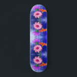 Gorgeous Three Colour Gerberas - Migned Drawing Skateboard<br><div class="desc">Gorgeous Three Colour Gerberas</div>