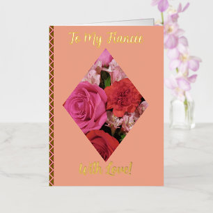 Gorgeous, To My Fiancée with Love, Engagement Card