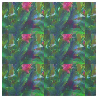 Gorgeous Tropical Flowers Cotton Fabric