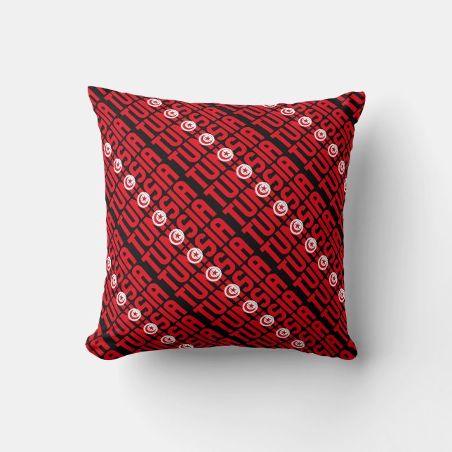 Gorgeous Tunisia National Flag Cushion (Front)