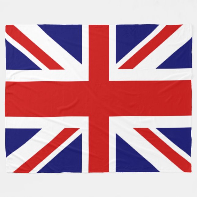 Gorgeous U.k Flag the union jack Fleece Blanket (Front (Horizontal))