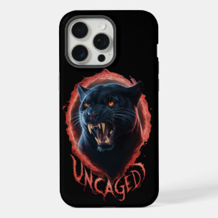 Gorgeous uncaged Black Panther Red Halo iPhone 15 Pro Max Case