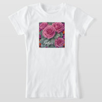 Gorgeous Victorian Pastel Pink Rose Print