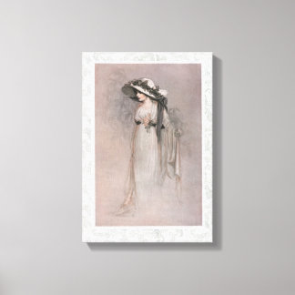 Gorgeous Victorian Woman in Hat Canvas Print