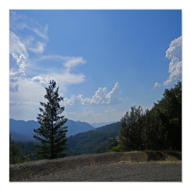 Gorgeous view of the Hayfork valley... Poster (Front)