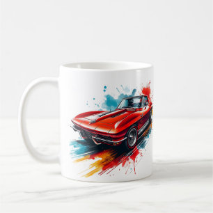 Gorgeous Vintage Corvette Coffee Mug