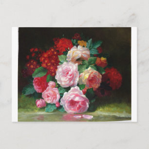 Gorgeous Vintage Flower Postcard