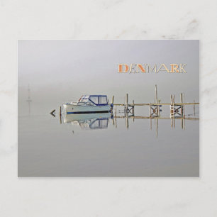 Gorgeous Vintage Style Denmark Boat Postcard! Postcard