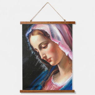 Gorgeous Virgin Mary Christian Catholic Hanging Tapestry