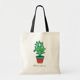 Gorgeous Watercolor Cactus In Beautiful Pot Tote Bag