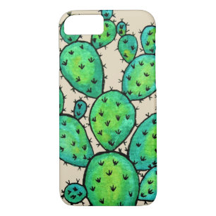 Gorgeous Watercolor Prickly Cactus iPhone 8/7 Case