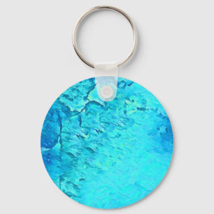 Gorgeous Watercolor Tropical Ocean Theme Design  Key Ring