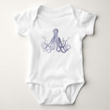 Gorgeous watercolour octopus minimalistic