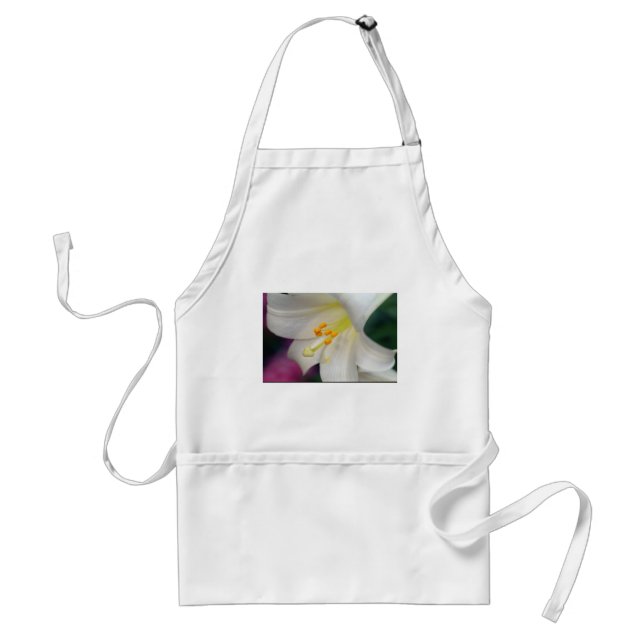 Gorgeous While Lily Standard Apron (Front)