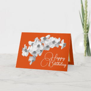 Gorgeous White Daffodils Pretty Bouquet Birthday Card