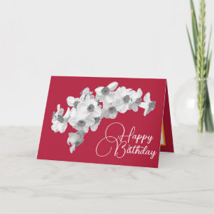 Gorgeous White Daffodils Pretty Bouquet Birthday Card