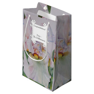 Gorgeous White Iris Small Gift Bag