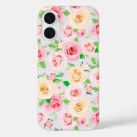 Gorgeous white pink roses Case-Mate iPhone case