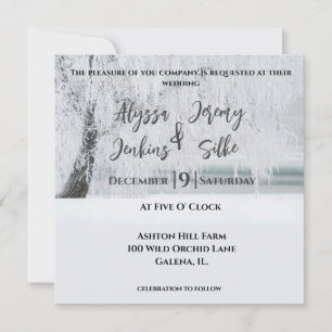 Gorgeous Winter Tree Invitation