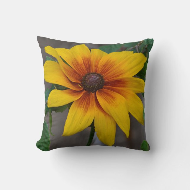 Gorgeous Yellow Flower Pillow (Front)