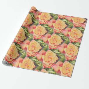 Gorgeous Yellow Rose Wrapping Paper