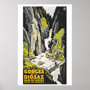 Gorges de la Diosaz Vallee de Chamonix France Poster
