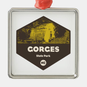 Gorges State Park North Carolina Metal Tree Decoration