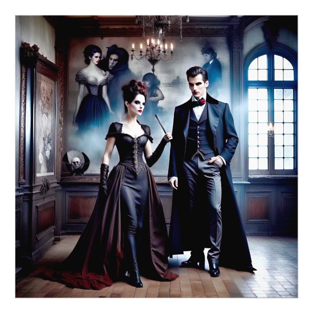 Gorgeus Victorian Vampires Photo Print (Front)