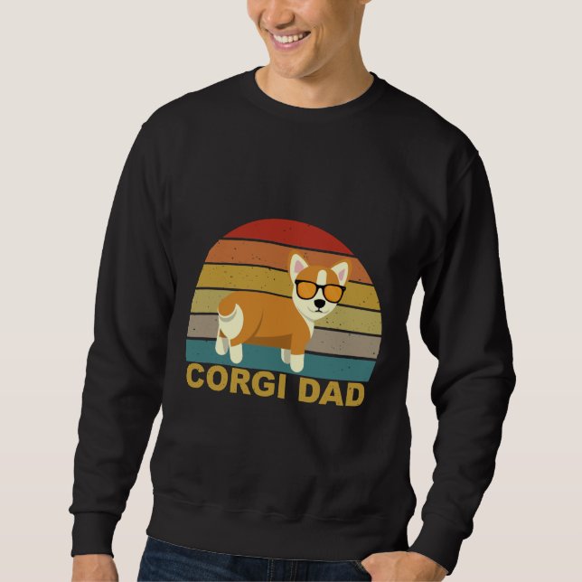 Gorgi Dad For Corgi Dog Sweatshirt (Front)