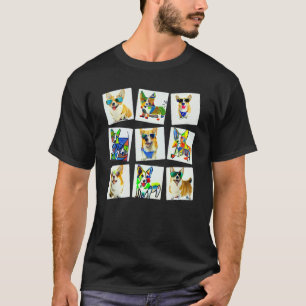 Gorgis Wear Sunglasses Contemporary 3x3 Grid Tilte T-Shirt
