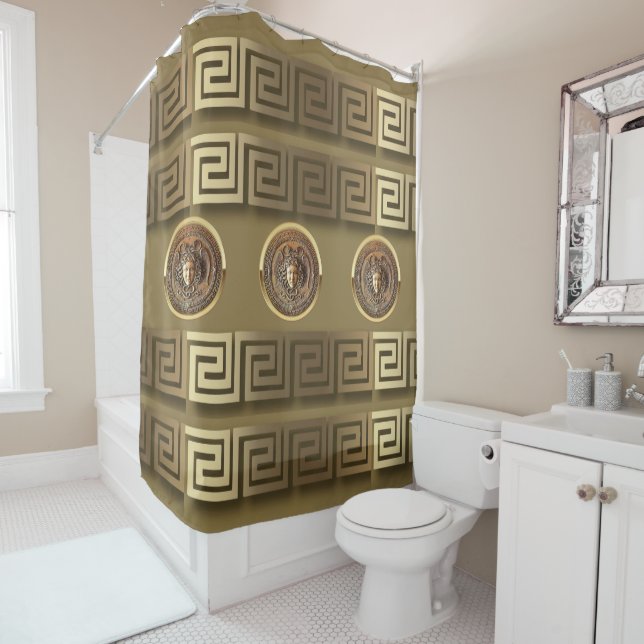 Gorgon Shower Curtain (In Situ)